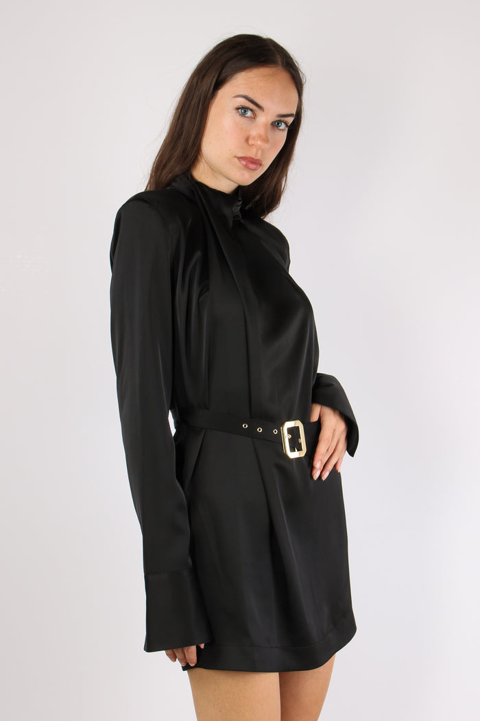 Abito Raso Cintura Black-8