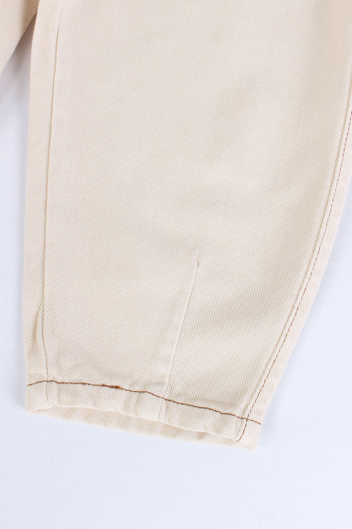Pantalone Ampio Twill Ivory-5