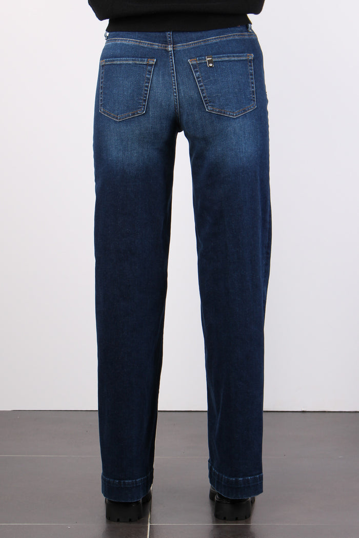 Jeans Authentic Flare Denim Blue-3