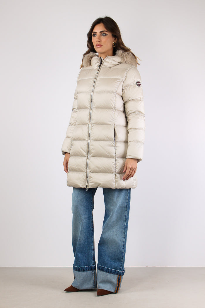 Piumino Lungo Ecopelliccia Canapa-4