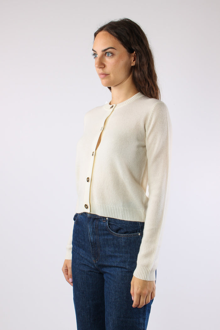 Mllcicogna Cardigan Cachemire Panna-6
