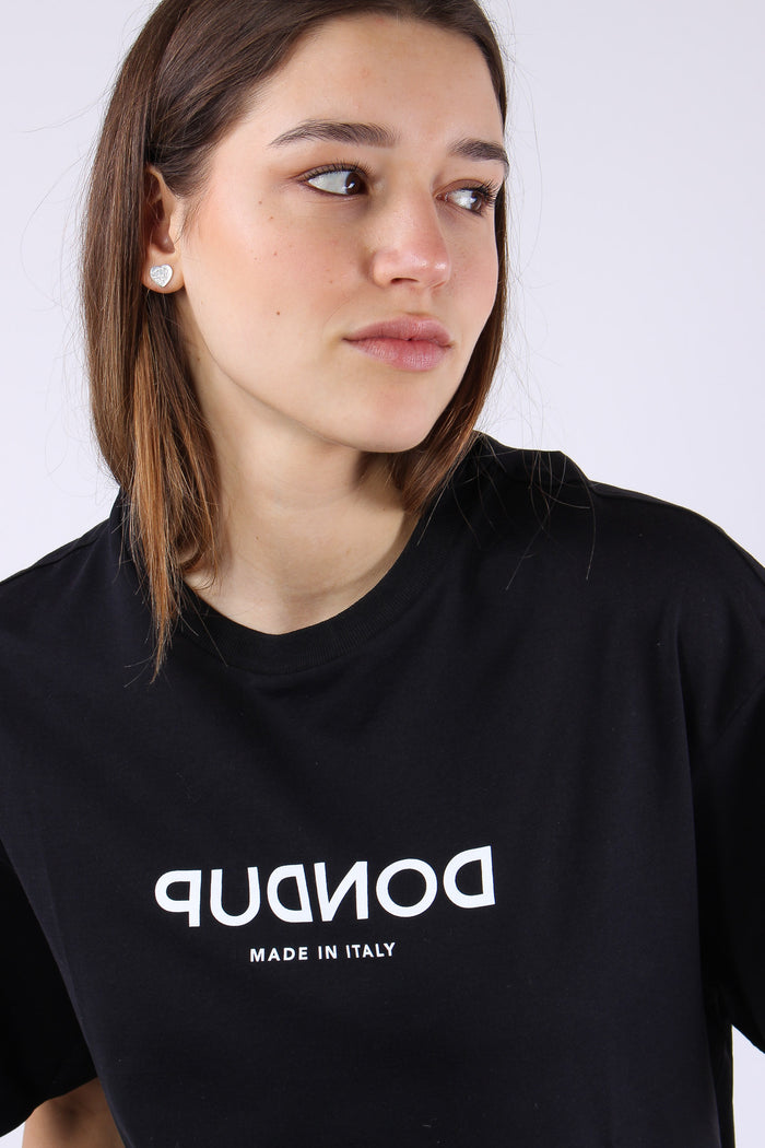 T-shirt Scritta Centrale Nero-7