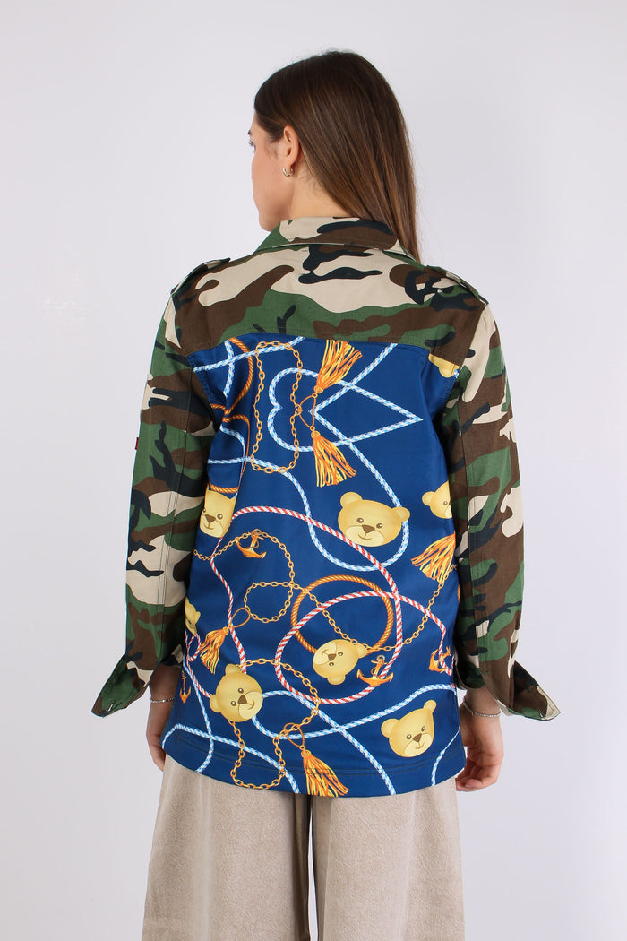 Giacca Over Fantasia Patch Camouflage-6