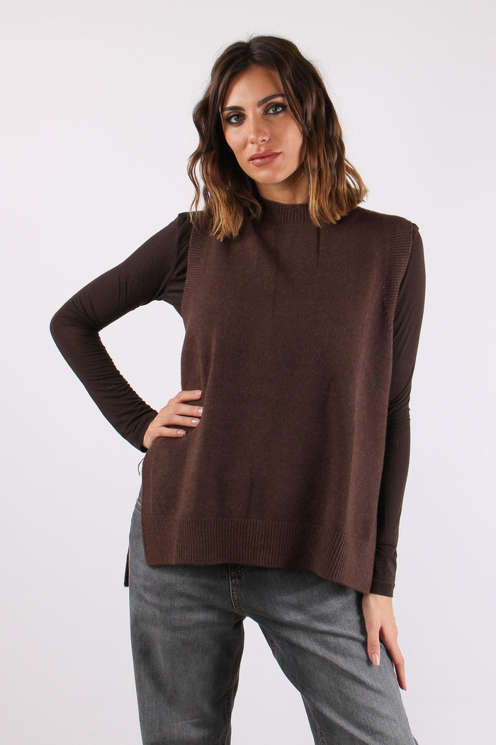 Gilet Viscosa Spacchetti Potting Soil-2