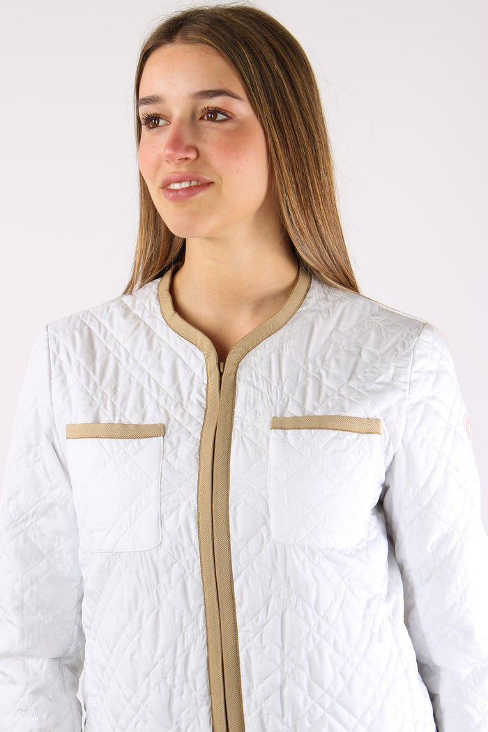 Jalina Giubbotto Trapunta White-8