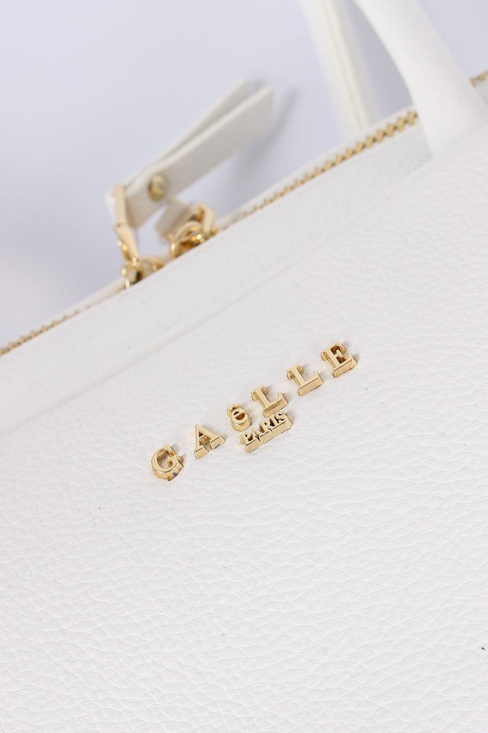 Bauletto Manico Zip Bianco-7
