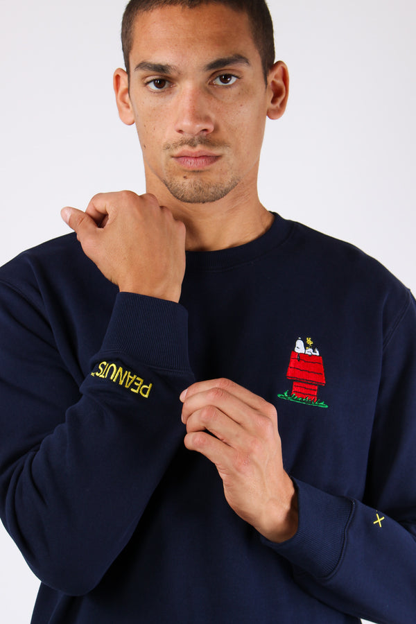 Felpa Logo Piccolo Laterale Navy Blue-2