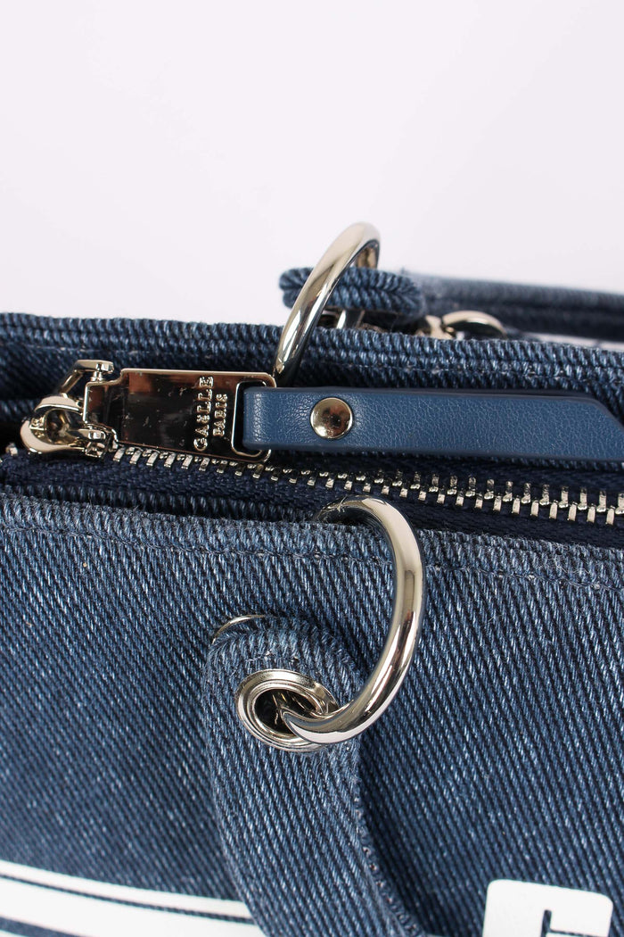 Tote Mini Banda Logo Blu-8