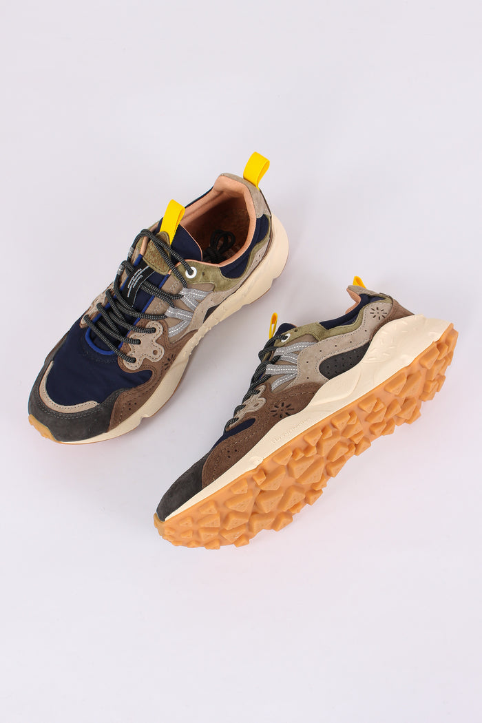 Sneakers Yamano 3 Suede/nylon Dark Grey/brown-5