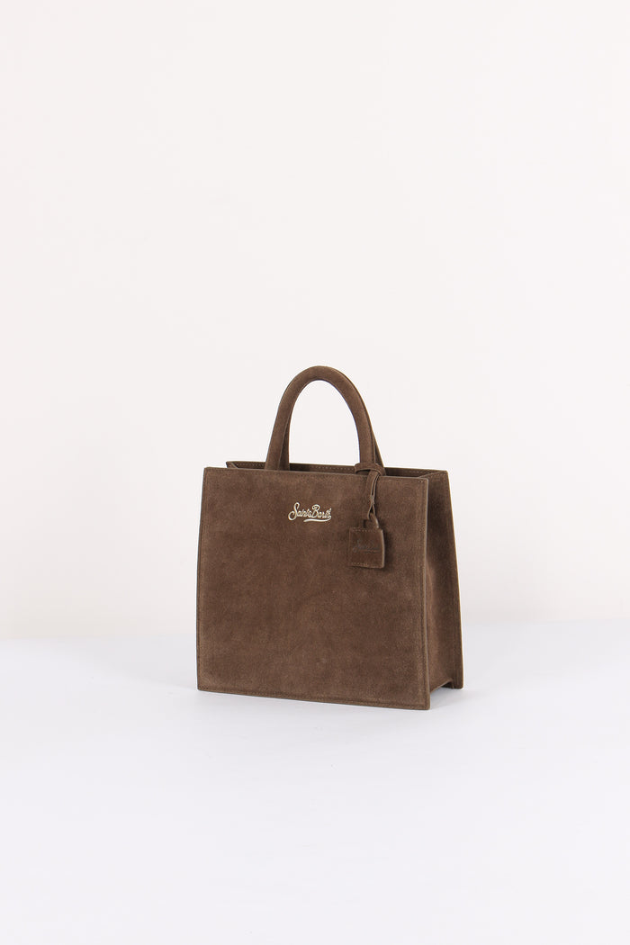 Borsa A Mano Media Scamosciata Brown-2