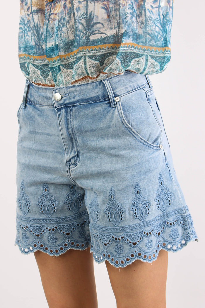 Bermuda Denim Inserto Sangallo Denim-3