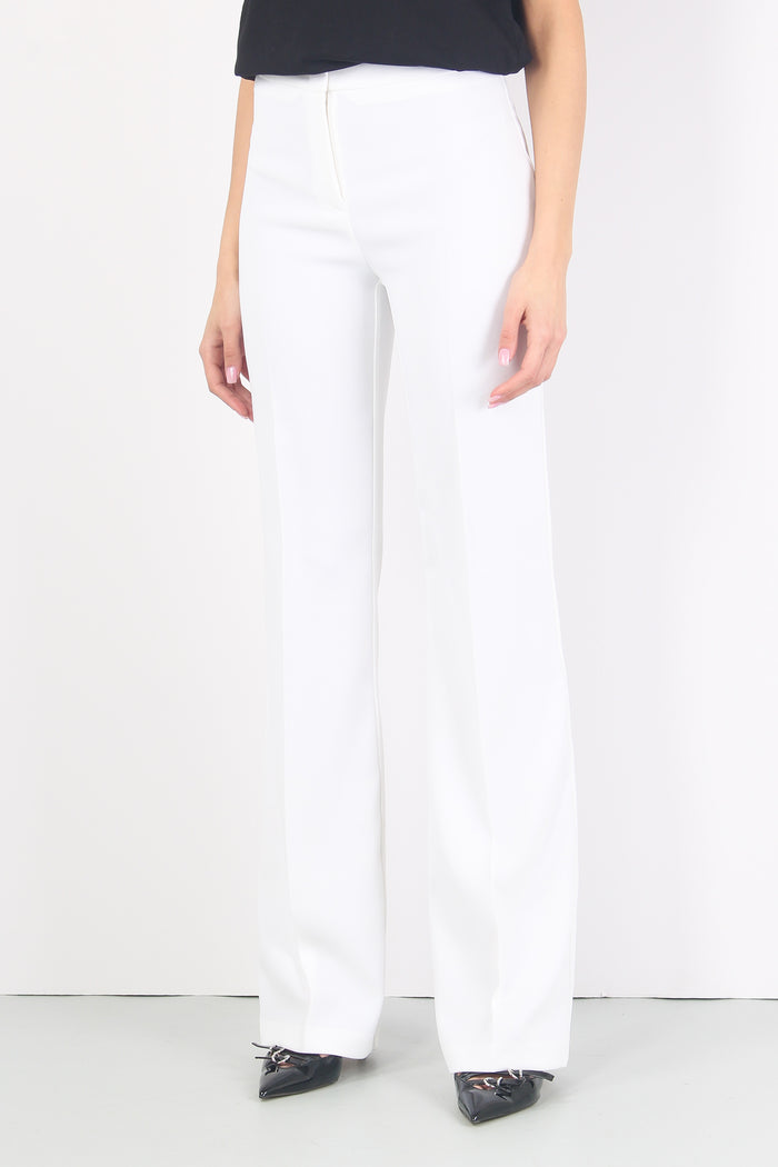 Hulka Pantalone Crepe White-8