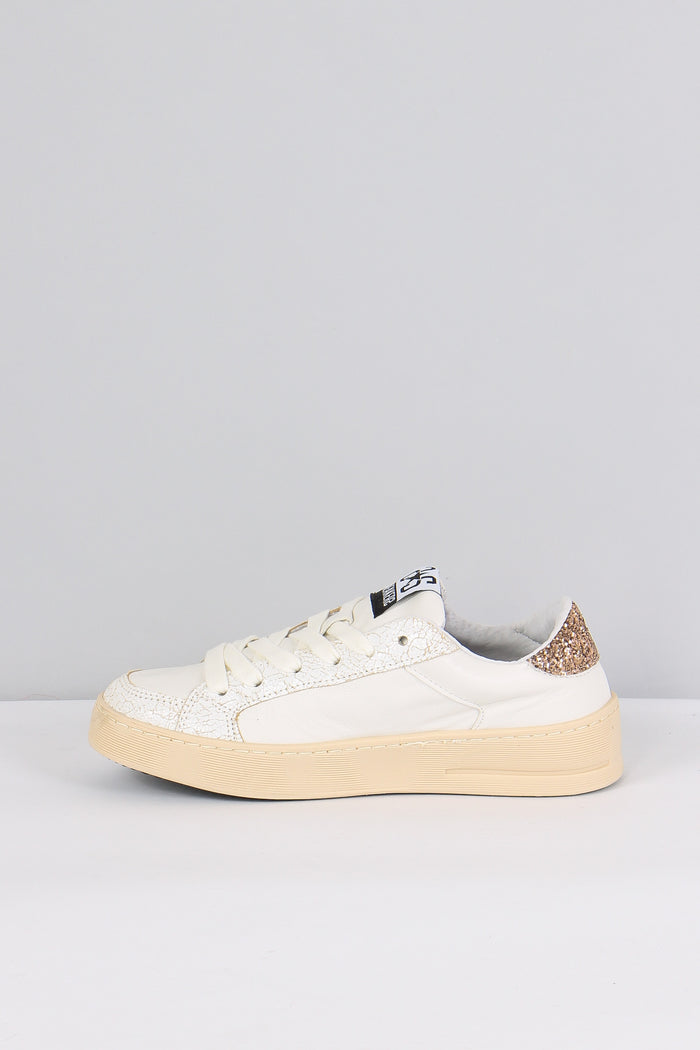 Sneakers Enjoy Star Glitter Bianco/oro-7