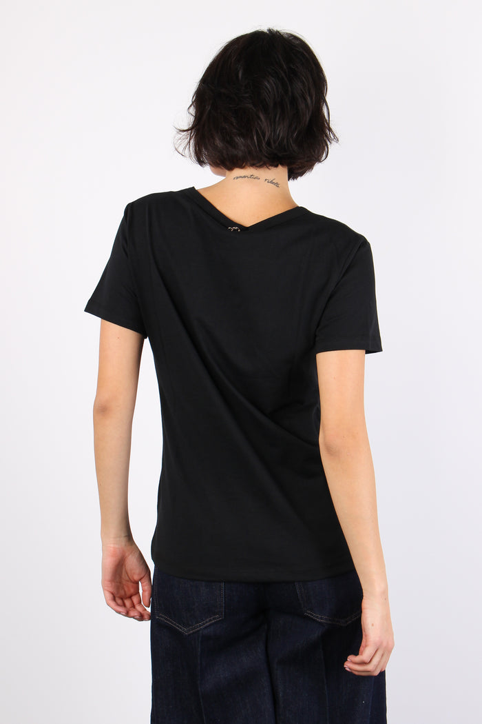 Rossana T-shirt Stampa Black-3