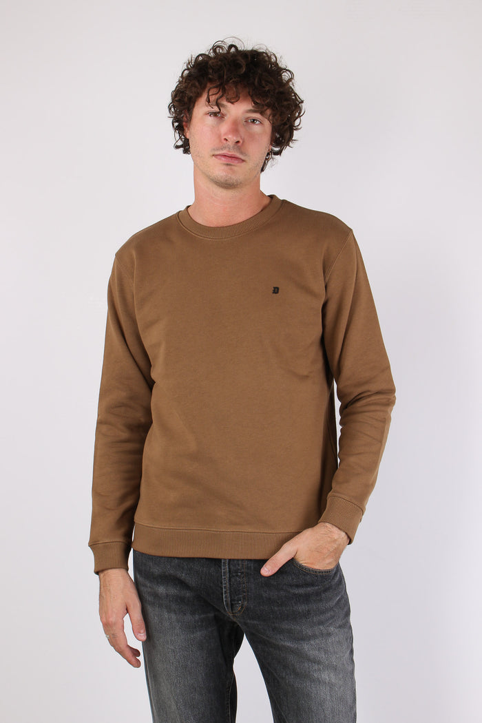 Felpa Logo Gommato Walnut-2