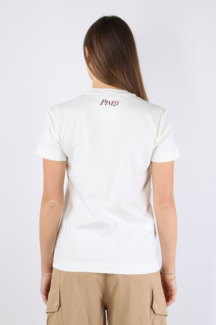 Trapani T-shirt Stampa Sour Bianco/bordeaux-5