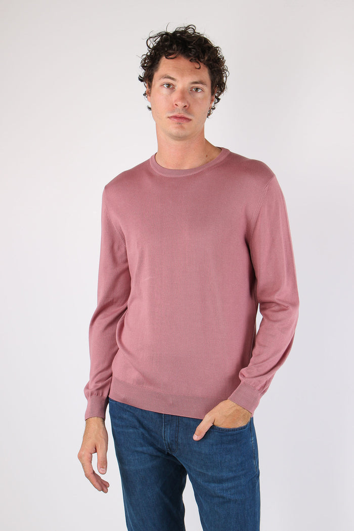 Mgalia Girocollo M/l 100% Cotone Salmone