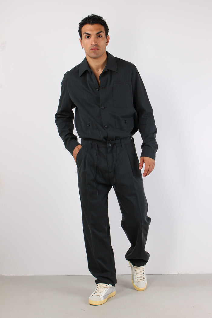 Canoa Pantalone Laccio Nero-3