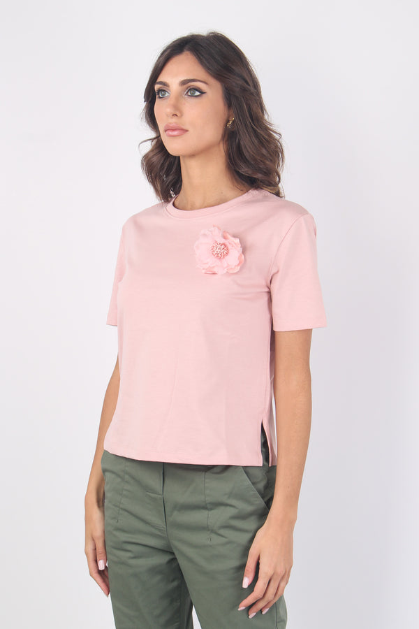 T-shirt Basica Spilla Rosa-2
