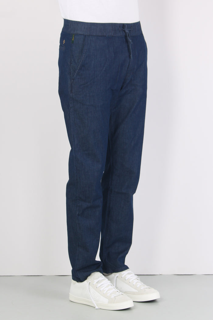 Denim Coulisse Relaxed Denim Scuro-4
