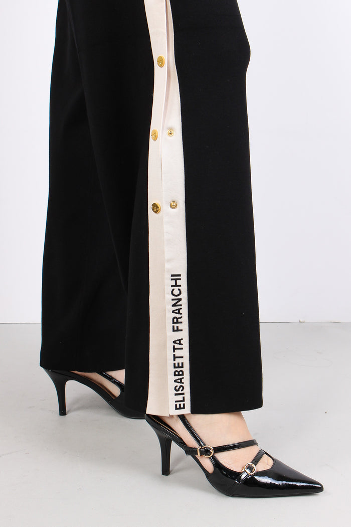 Pantalone Palazzo Maglia Argilla/burro-9