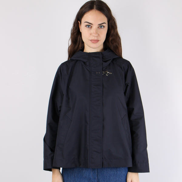 Cappa Nylon Cappuccio Blu-2