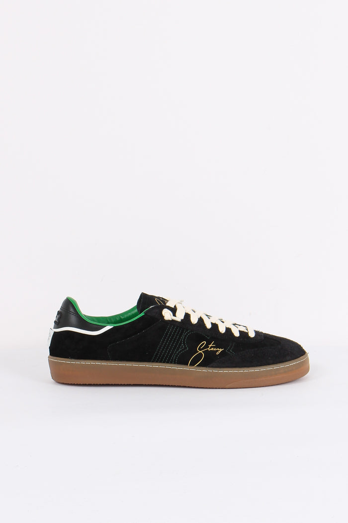 Sneakers Bicolor Camoscio Black/green