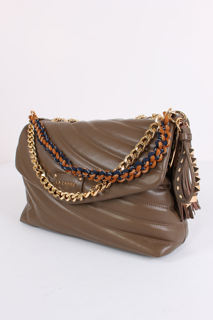 Tracolla Maxi Catena Brown-2