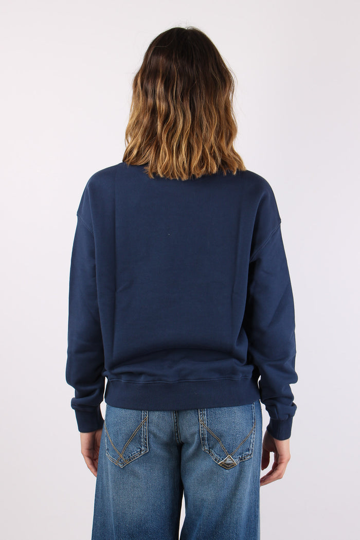 Felpa Scritta Blu-4