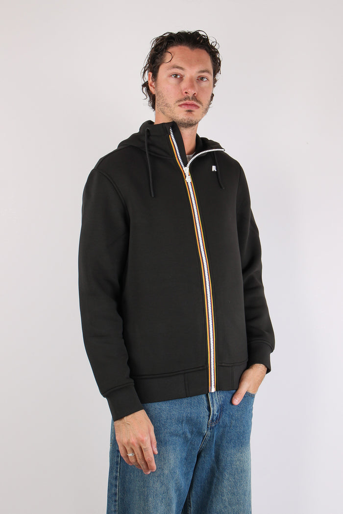 Felpa Scuba Cappuccio Black Pure-6