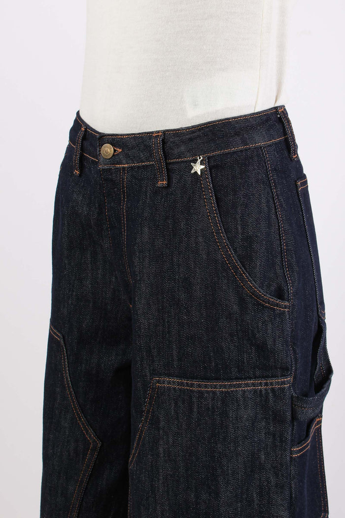 Bermuda Denim Work Denim Scuro-8