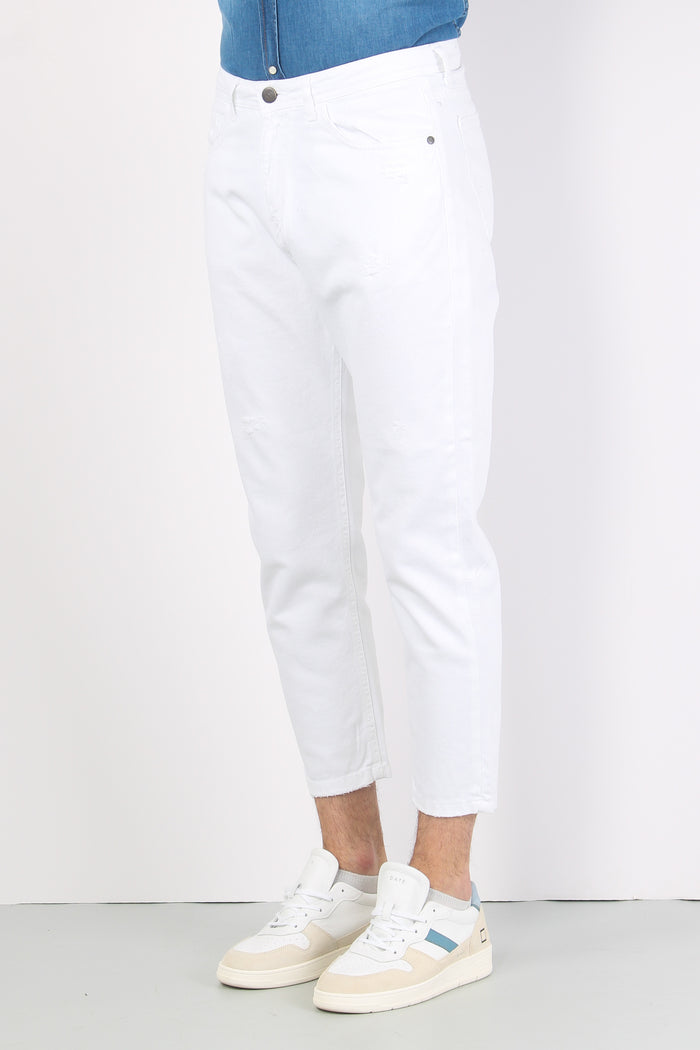 Pantalone Cropped Bianco-6
