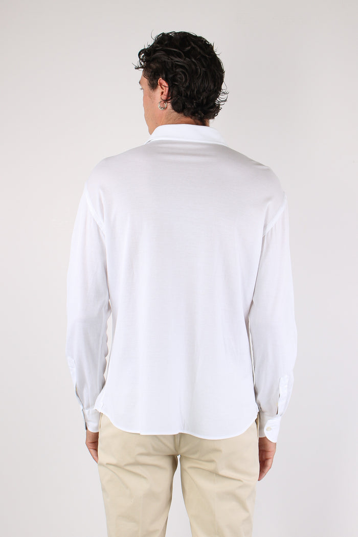Camicia Piquet Bianco-4