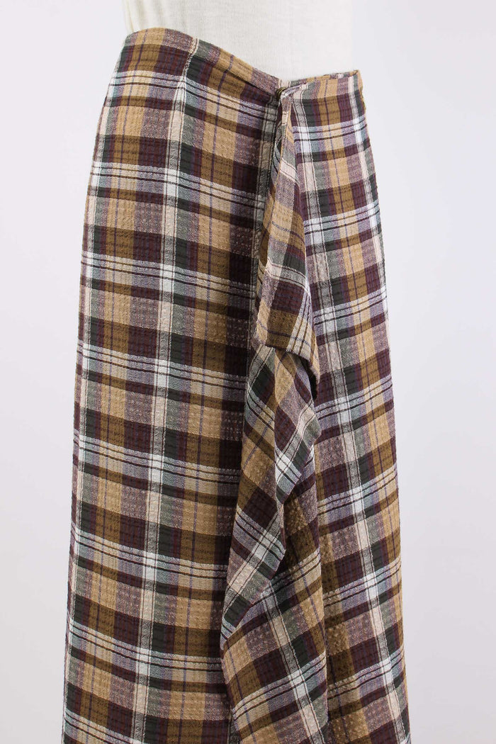 Gonna Portafoglio Check Malva/beige-6
