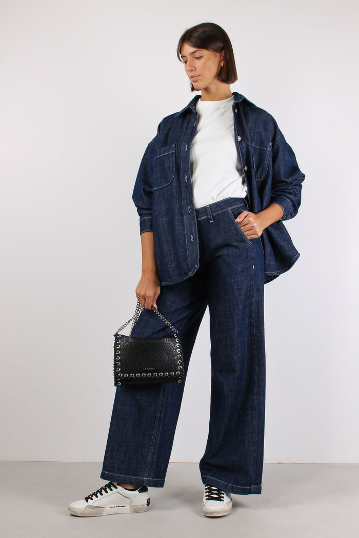 Pantalone Palazzo Tasca America Navy