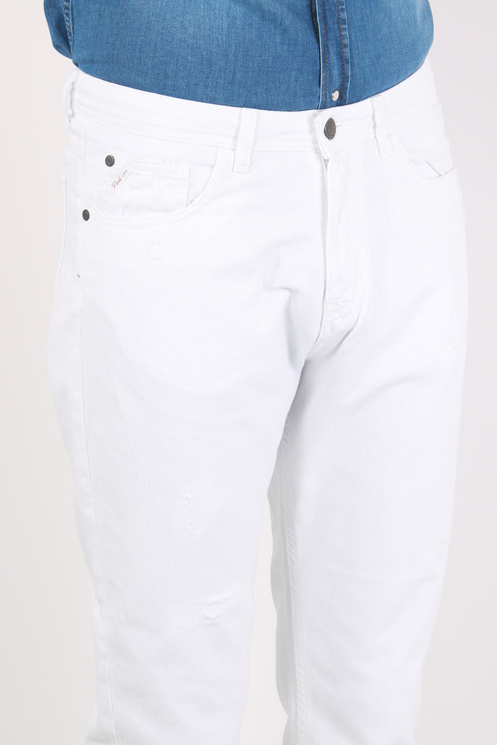 Pantalone Cropped Bianco-7