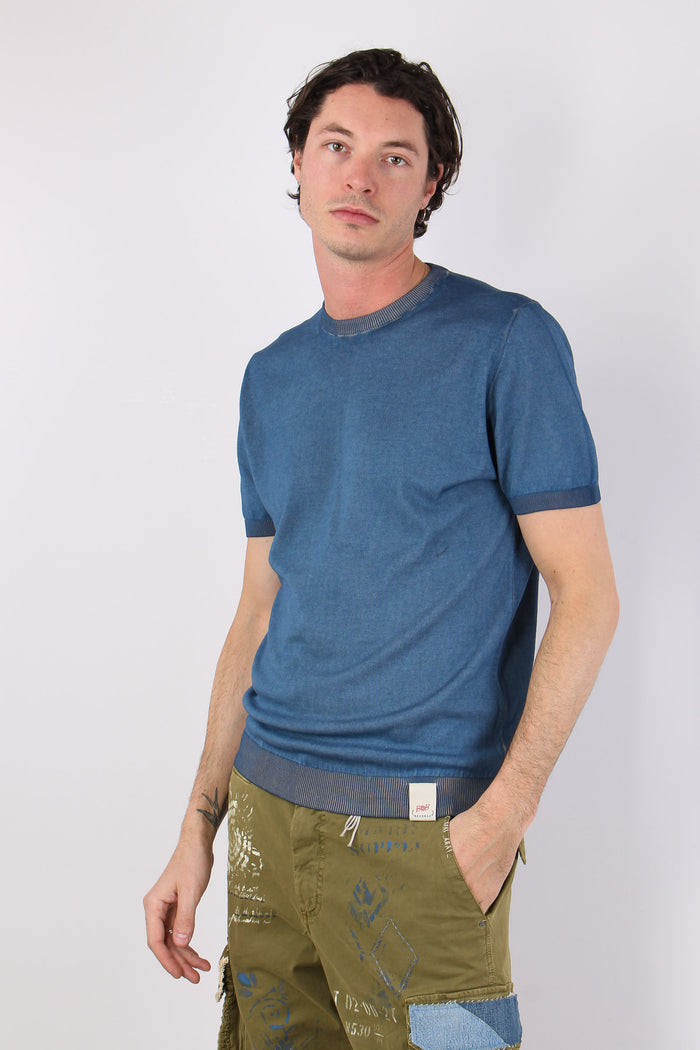 Maglia M/m Filo Reversibile Inchiostro/yuta-8