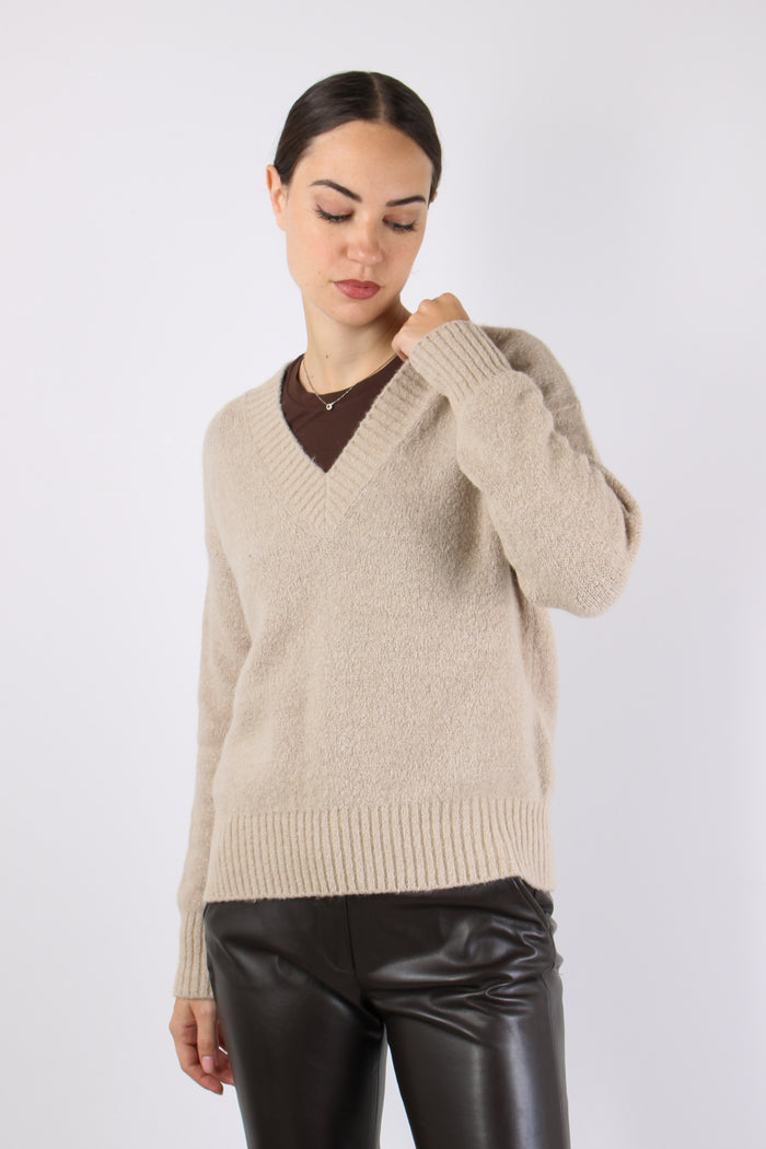 Visita Maglia Alpaca Scollo V Cacha-5