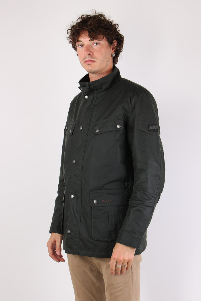 Duke Wax Jacket Sage-6