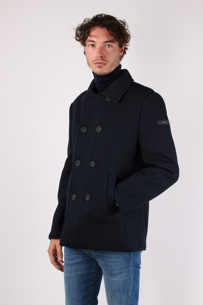 Peacot Interno Ciniglia Blu Navy-6
