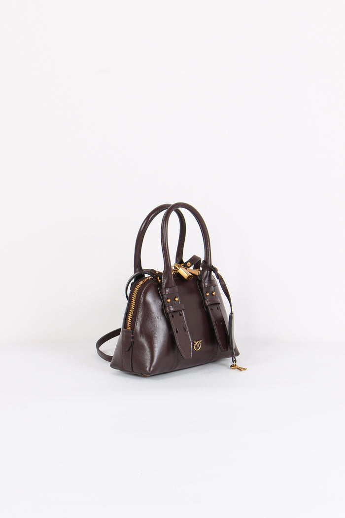 Bowling Bag Zip Mini Rosso Mogano-6