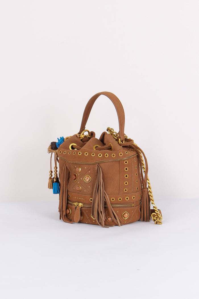 Secchiello Suede Jungle Cuoio-3