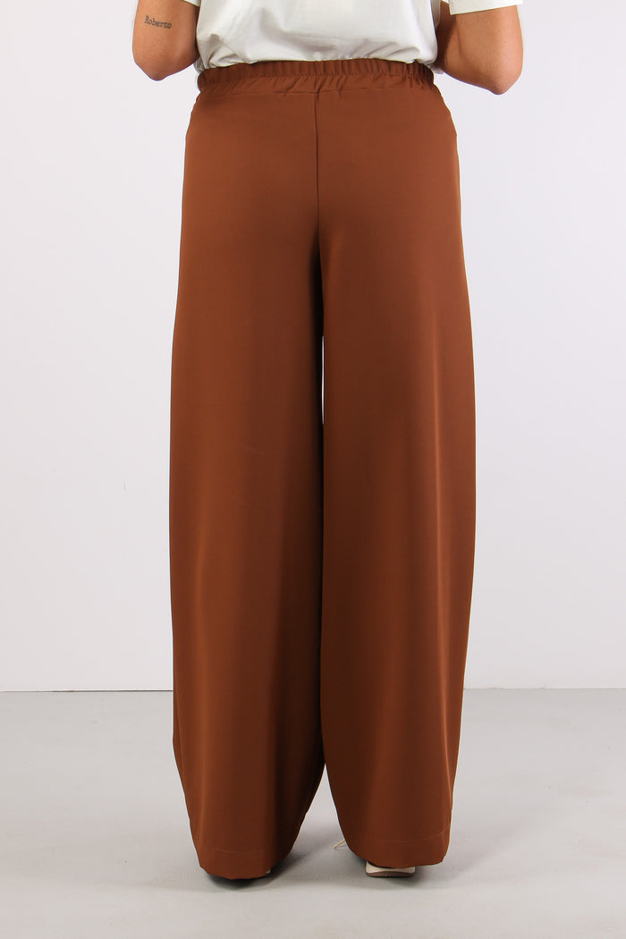 Pantalone Elastico Tessuto Flu Caramello-4