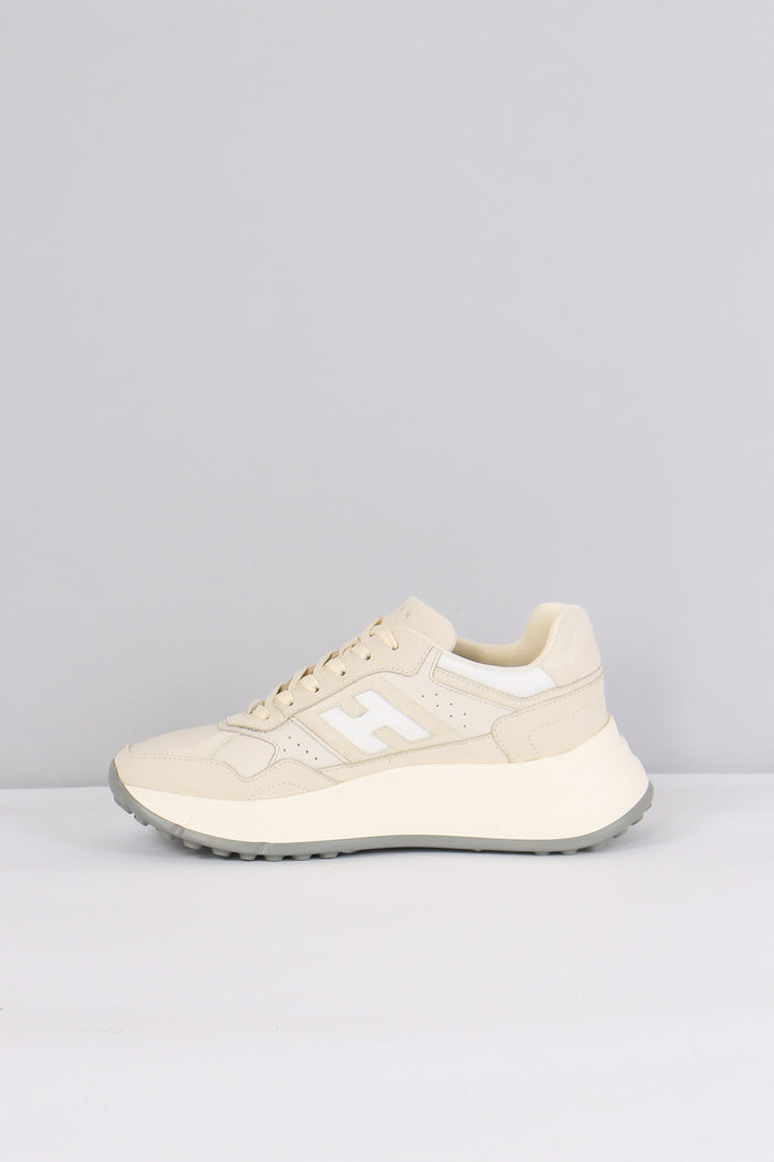 Sneaker Nabuk Platform Avorio/bianco-5