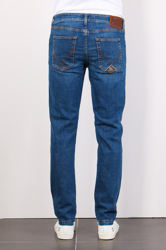 Denim Slim Fit Denim Medio-4