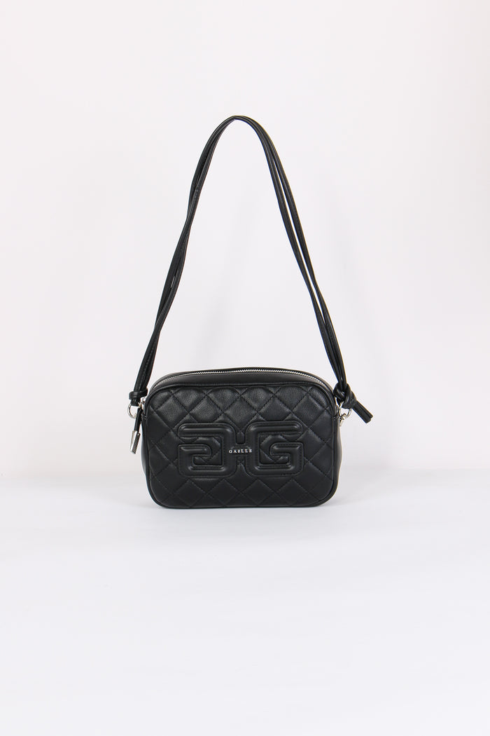 Mini Pochette Matelasse Double Nero