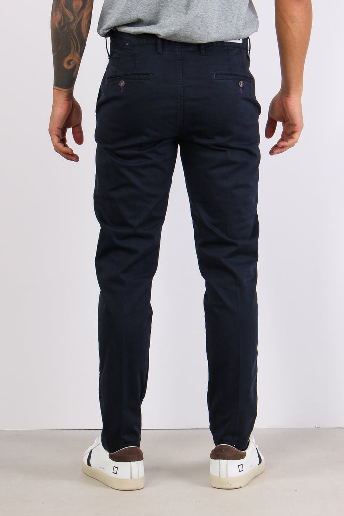 Pantalone Cropped Taschino Blu-4