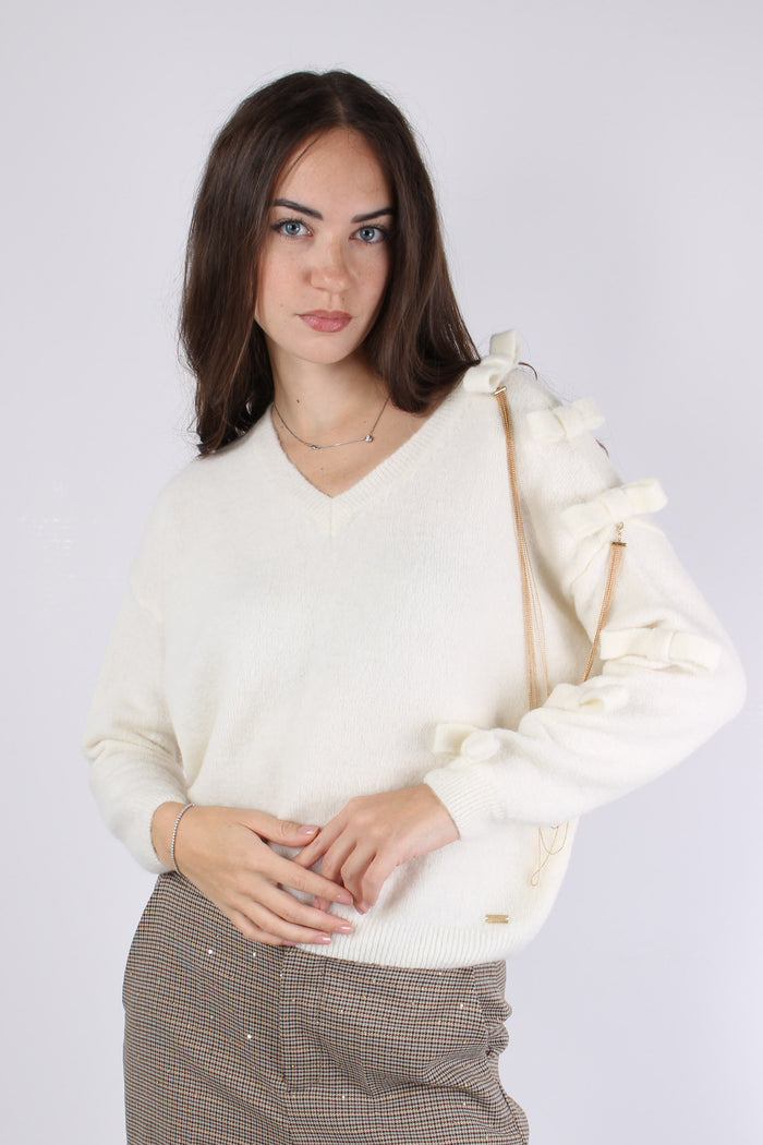 Maglia Scavo V Fiocchi Natural-3