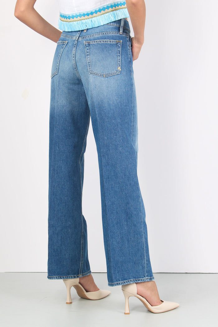 Jeans Vintage Gamba Larga Blue-8