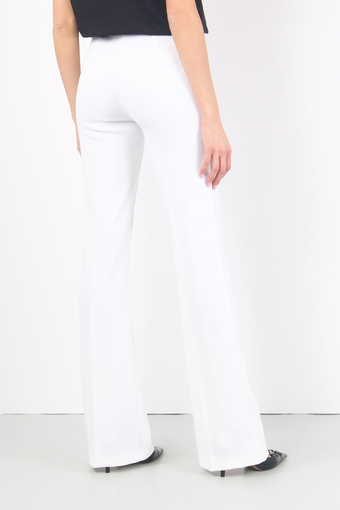 Hulka Pantalone Crepe White-7